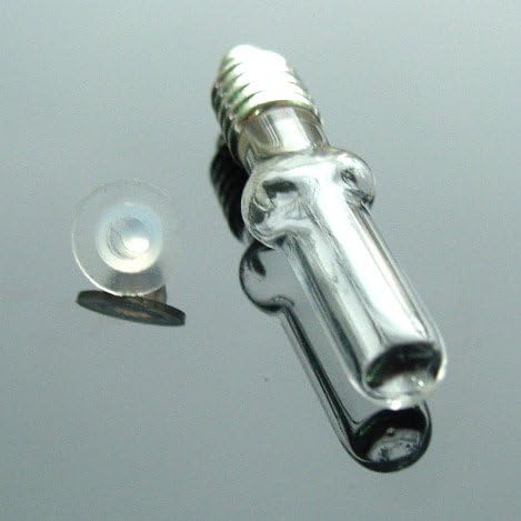 Small Cross Glass Vial Fillable. 8mm X 24mm. 25pcs.