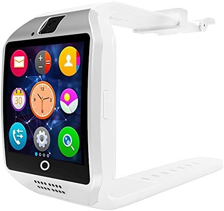 Ronkoen 2016 Newest Q18 Smartwatch with Camera Original TF/SIM Card Slot for Android Samsung Galaxy/Note and iphone iOs UpgradeThan U8L DZ09-White