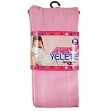 Girls Fashion Tights Medium Ages 4-6 - Girls Fashion Hosiery Colored Tights (Pink)