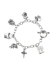 Promises Sterling Silver Charm Bracelet