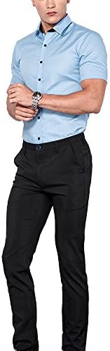 Men's Business Slim Fit Relaxed Straight Leg Stretch Casual Chino Work Pant