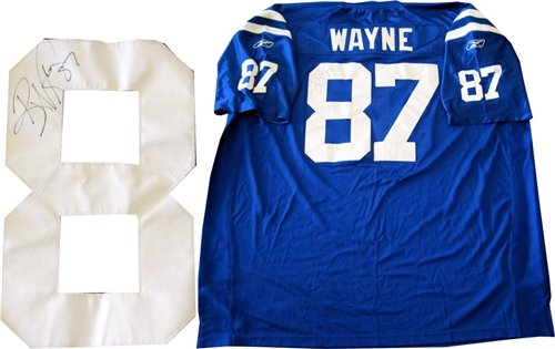 Reggie Wayne Autographed/Hand Signed Indianapolis Colts Authentic Jersey