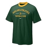 Oakland Athletics Classic Arch Contrast Crew T-Shirt by Nike