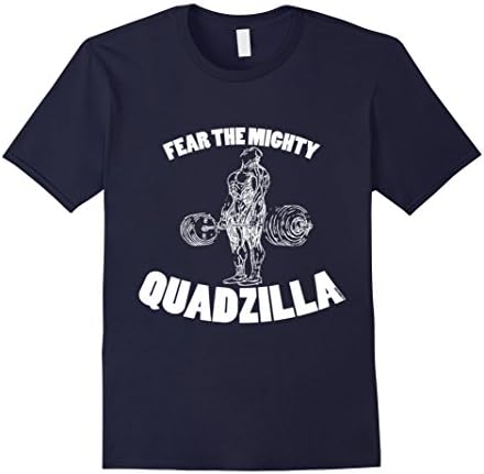 Men's Fear The Mighty Quadzilla T Shirt XL Navy