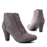 Produkt-Bild: Damen Schuhe, STIEFELETTEN, SCHN&Uuml;R BOOTS, Q1150, Synthetik in hochwertiger Leder Optik