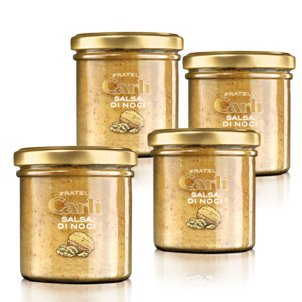 Carli Walnut Sauce. Four 130 Gram (4.6 oz.) jars.