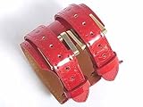 (ルイヴィトン)LOUIS VUITTON ヴェルニ バングル[チャールトン] レッド M91076 並行輸入品 LOUIS VUITTON ブレスレット