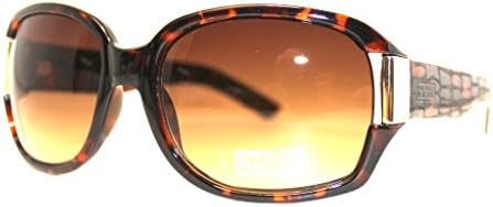 Kenneth Cole Reaction Sunglass Tortoise Rectangle Plastic, Brown Gradient Lens KC1052 426