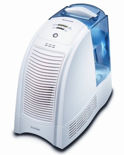 Quietcare Console Humidifier with 4-Gallon Output per Day, White