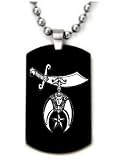 Thumbnail image for New Mason Shrine Engraved Dogtag Masonic Engraved Necklace…