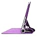 Evecase Lenovo Yoga Tablet 2 10 inch Case, SlimBook Leather Folio Case Cover w/ Stand Cut-outs for Lenovo Yoga Tablet 2 (10'') w/ Android Version (1050, 59426285) / Windows Version (1051, 59428426) Tablet - Purple