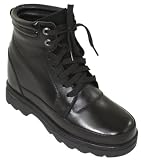 K881801 - 5.2 Inches Taller (Black) - Height Increasing Elevator Shoes - Black Boots