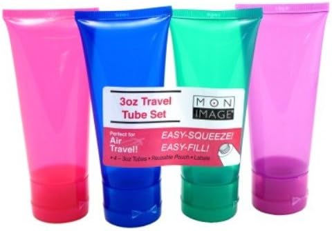 Paris Presents Refillable Travel Tube 3 oz Set 4 pc