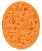Cook! Collection Solid Color Silicone Embellished Oval Potholder - Kay Dee Designs - Orange