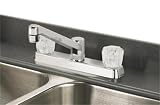 UPC 843518000014 product image for Home Plus Non-Metallic Kitchen Faucet Two Handle Chrome Finish | upcitemdb.com