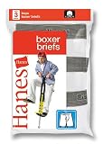 Hanes Boys White Boxer Briefs 3 Pack - B3493, XL, White