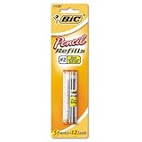 BIC CORP. Lead/Eraser Atlantis/Clic Master/Velocity, .9mm, HB, BK, 12 lead, 5 eraser