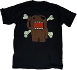 Domo Domo-Kun as a Pirate Black T-Shirt Tee