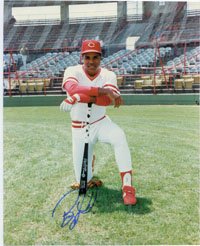 Signed Larkin, Barry (Cincinnati Reds) 8x10 Photo