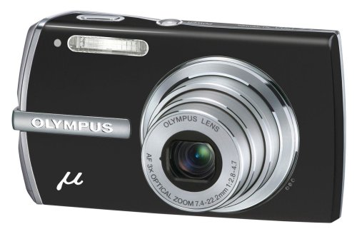 Childrens Toyshop  Electronics : Olympus Mju 1200 Digital Camera - Black (12.0MP, 3x Optical Zoom) 2.7'' LCD