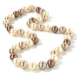 Sterling Silver / 18K Gold Plated or Rhodium 18 Simulated Pearl Necklace