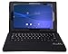 VSTN Detachable Bluetooth Keyboard with Portfolio Case and Keyboard Stand Case for Sony Xperia Z2 Tablet