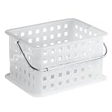 Plastic Storage Basket - Clear Frost - Small
