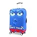 Qunsia Cute 3D Luggage Cover Protector Washable Anti-scratch Suitcase Cover for 18-32 Inch