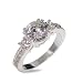 Eve's Addiction Vintage Style Past, Present and Future Engagement Ring