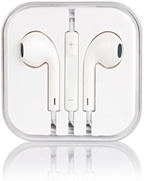Stereo Earphones with Built in Microphone - With Bonus Computer Adapter Cable - Compatible with iPhone, iPod, iPad and other mobile devices