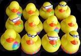 One Dozen (12) Mini BEACH Rubber Duckie Ducky Duck Party Favors