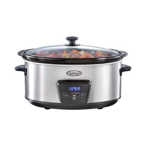 Chef's Mark 6.5qt Slow Cooker w/Mini Crock Pot Kitchen