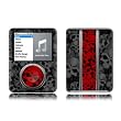 Nunzio (Red & Grey Bones) Design Protective Decal Skin Sticker for Apple iPod nano 3G (3rd Generation) 4GB/ 8GB Player