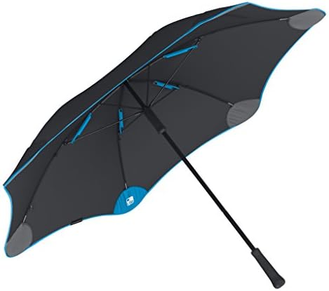 BLUNT Classic + Tile Traceable Umbrella. Durable, Storm Resistant &amp; Auto-Open. The Perfect Fathers Day Gift. Never Loose an Umbrella Again! (Black/Blue Accent)