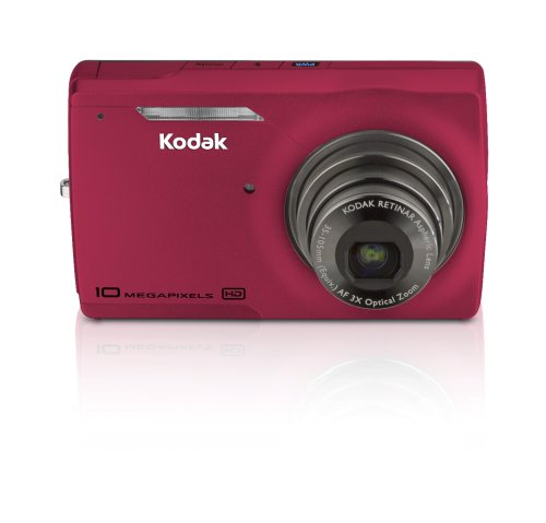 Kodak EasyShare M1093IS 10MP Digital Camera with 3x Optical Image Stabilized Zoom (Red)