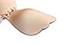LISWIC Women's Ultralite Backless Strapless Silicone Push-Up Deep V-shaped Bra