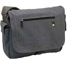 CSAM-15 Gray Canvas Artist Messenger Fits Laptops Up To 15.4IN