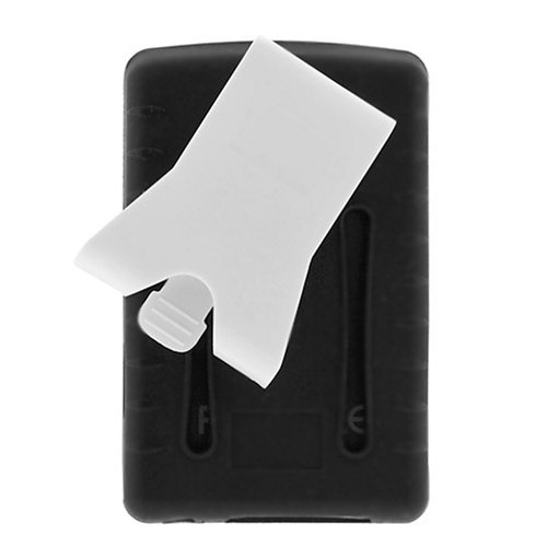Durable Flexible Soft Black Silicone Skin Case with Belt Clip and Armband + USB Car + USB Home Travel Charger + USB Data Cable for Sandisk Sansa Fuze