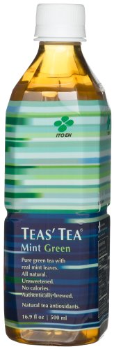 Ito En Teas' Tea Mint Green, Pure Green Tea with Mint Leaves, 16.9-Ounce Bottles (Pack of 12)