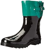 Western Chief Women's Top Pop Mid Rain Boot, Black, 11 M US