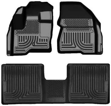 Husky WeatherBeater 2013 Jeep Grand Cherokee Front & 2nd Seat Floor Liners -BLACK-