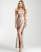 Glam Long Strapless Sequin Dress