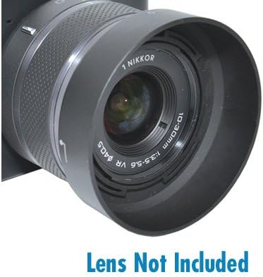 EzFoto Lens Hood for NIKON 1 NIKKOR 10-30mm f/3.5-5.6 VR Lens, replaces NIKON HB-N101