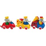 Lansay - 16020 - 1Er Age - Voiture - Pack 3 Mini Vehicules Babarpar Lansay