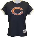 Womens Chicago Bears Pebble Too Cap Sleeve Tissue T-Shirt