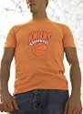 New York Knicks -Orange- Slim Fit Super Soft Throwback Logo T-Shirt