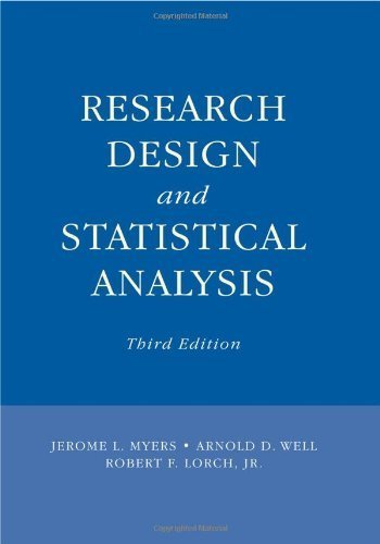 Research Design and Statistical Analysis: Third Edition Hardcover May 18, 2010