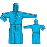adidas Bademantel BATHROBE YOUTH lightaqua , Kindertextil:140