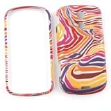 SAMSUNG EPIC 4G Red/Orange/Purple Zebra HARD PROTECTOR COVER CASE/SNAP ON P ....