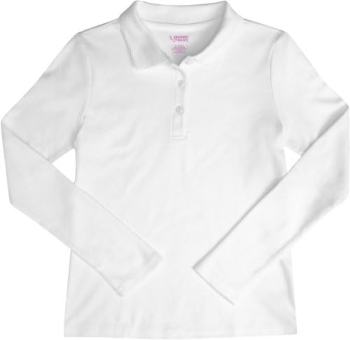FRENCH TOAST School Uniforms Girls LS Polo with Picot Collar